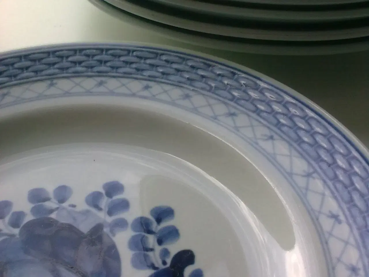 Billede 2 - Aluminia blå blomst Tranquebar kagetallerken