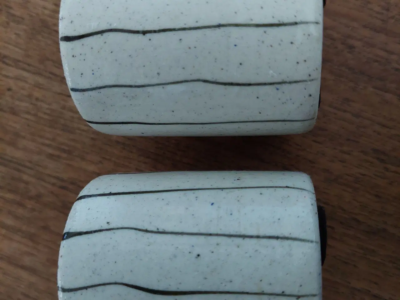 Billede 4 - Lysestage, keramik runde stager 2 stk.