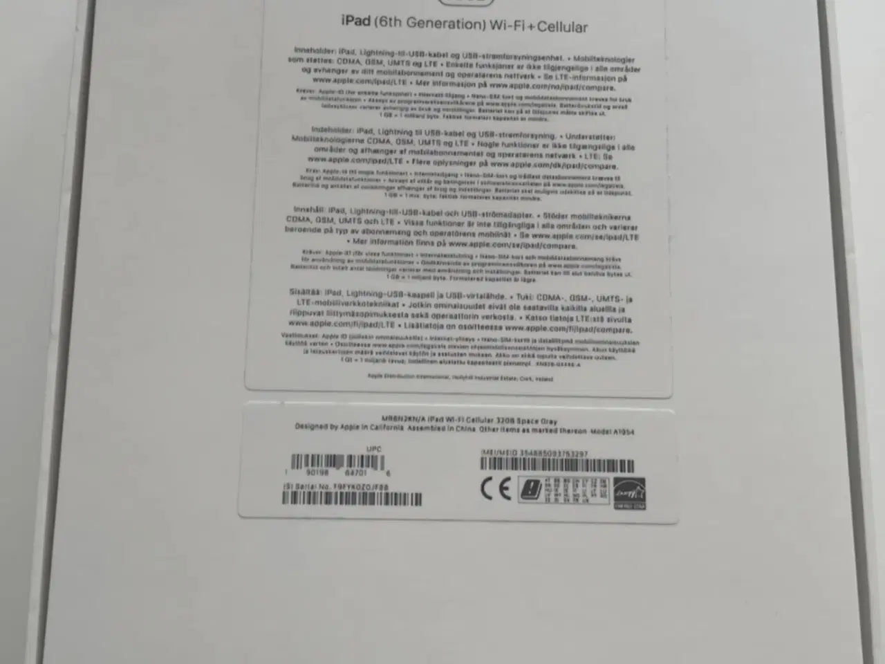 Billede 4 - iPad 6 gen. WiFi og cellular