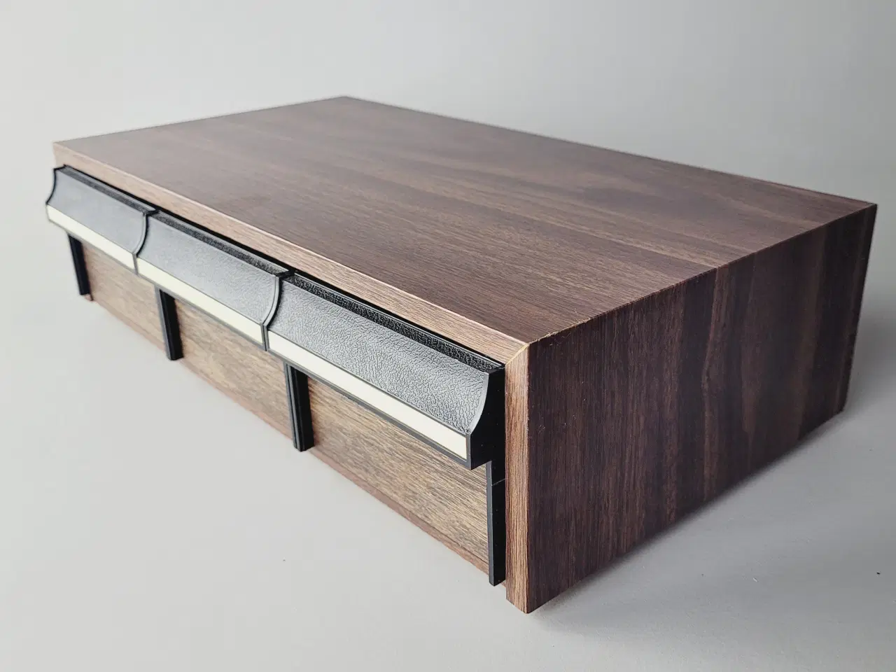 Billede 2 - ⭐️· 🎶 Vintage Kassetteboks / Opbevaring Træ-look