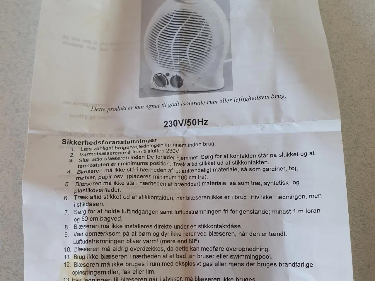 Billede 2 - Næsten ny el-ovn, til varm og kold, GIV`ET BUD !