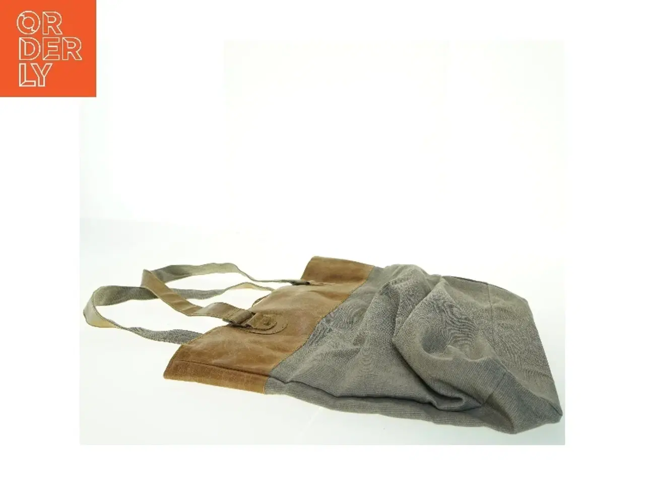 Billede 3 - Stof og læder tote taske fra House Docter (str. 34x40 cm)