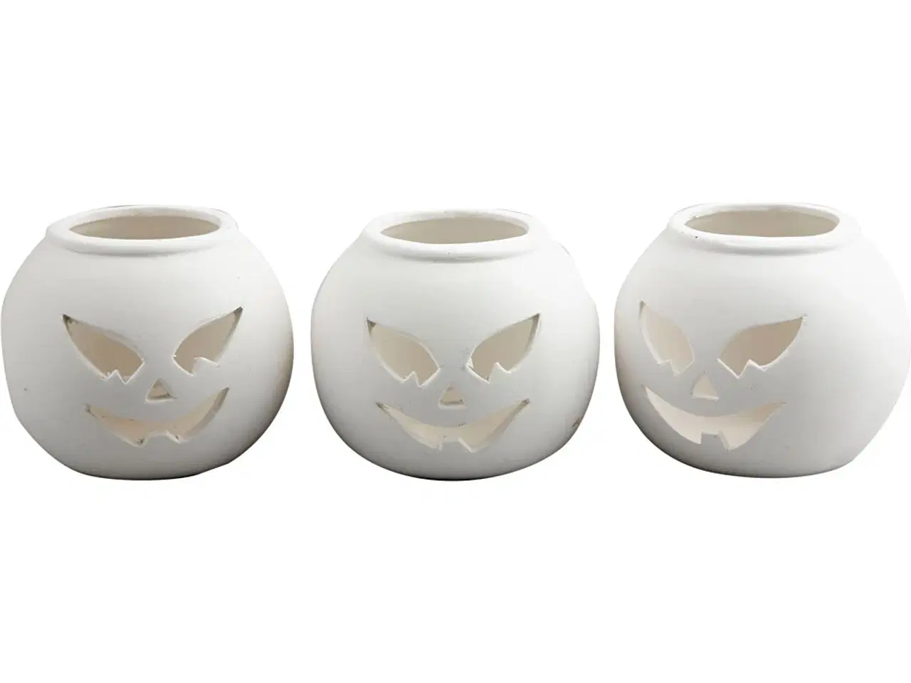 Billede 1 - Fyrfadsstage, str. 9x9x7,5 cm, hvid, 12 stk./ 1 pk.