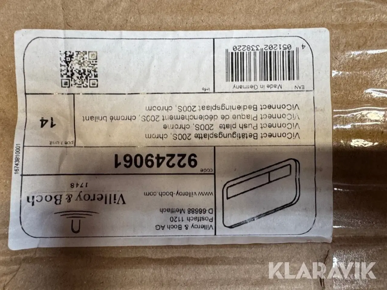 Billede 7 - Trykknap indbygning cisterne og en vask Villeroy & Boch 42 styks - 1 vask