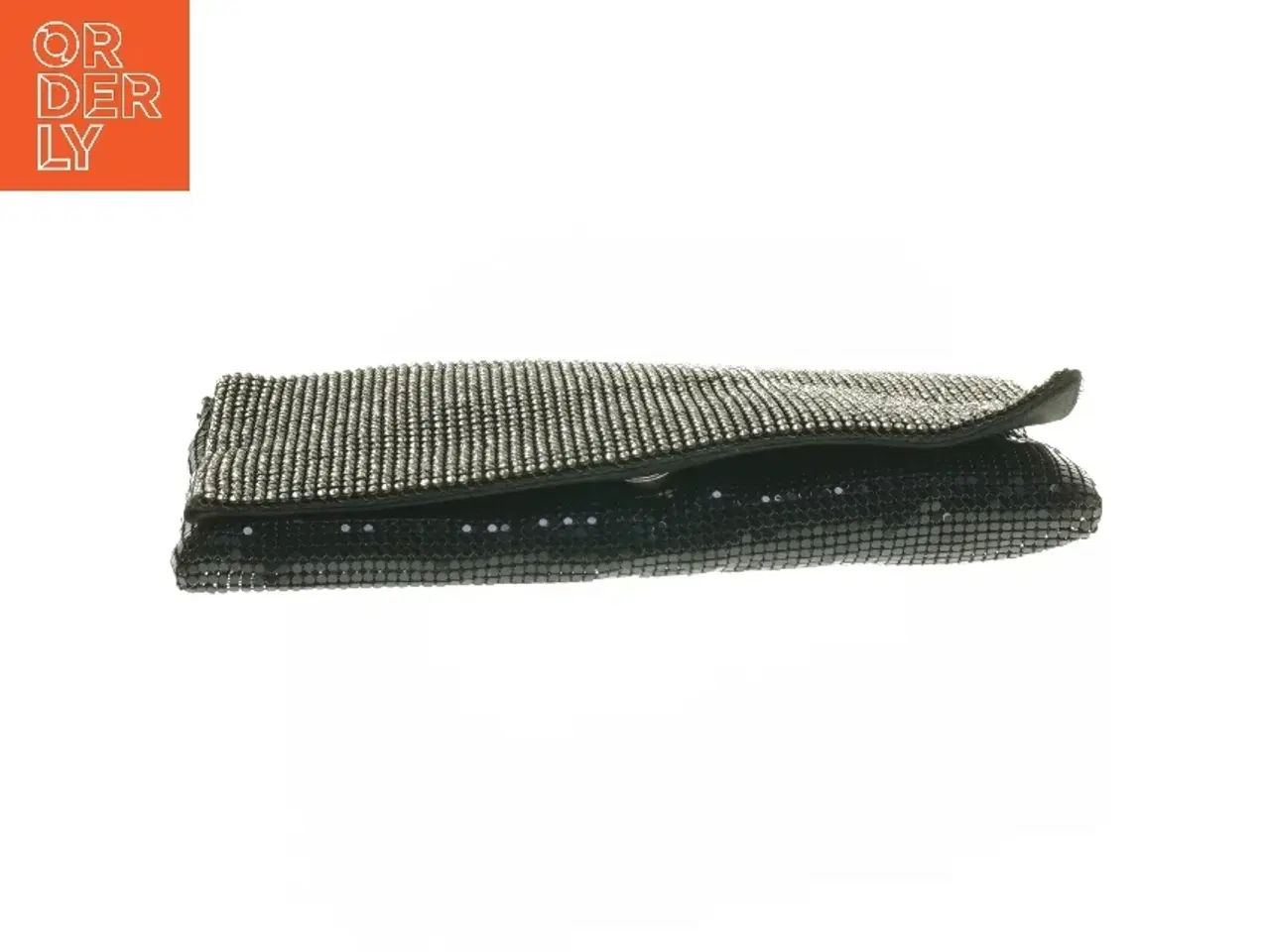 Billede 2 - Praktisk clutch taske med perler (str. 25x13 cm)