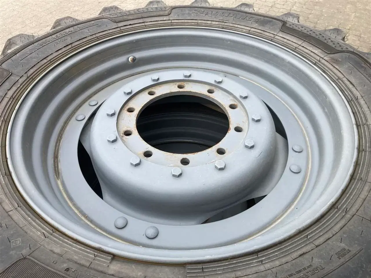 Billede 3 - Alliance 380/90-50 + 380/85-34 Fælge med løs ring til forskellige traktor modeller