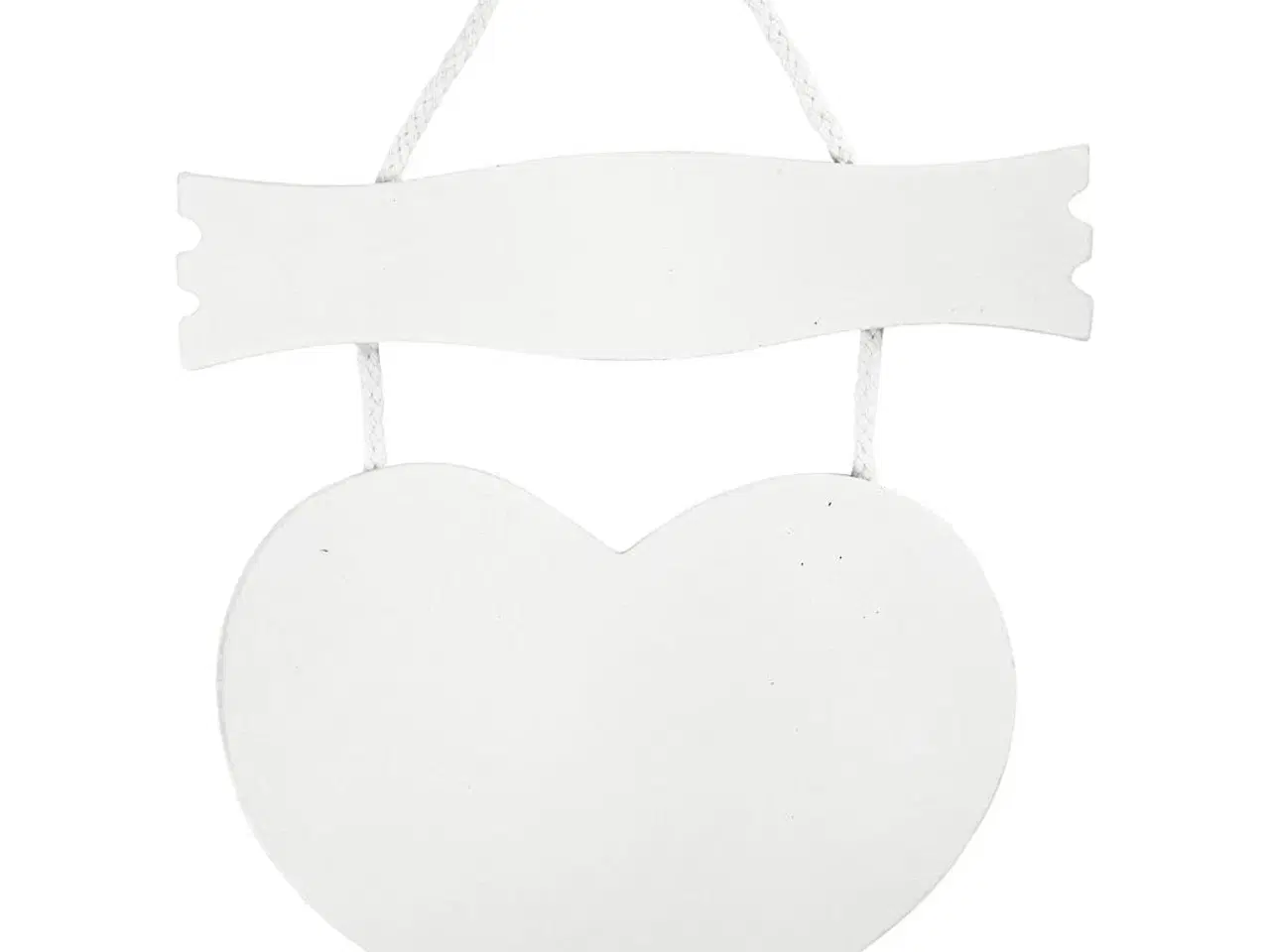 Billede 1 - Hjerteformet træskilt - 28x19 cm, personlig dekoration