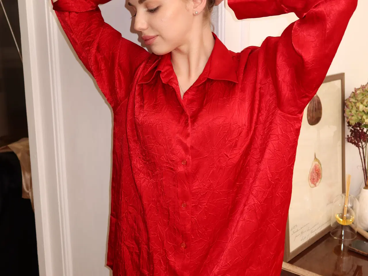 Billede 1 - satin / silke sæt lounge café outfit