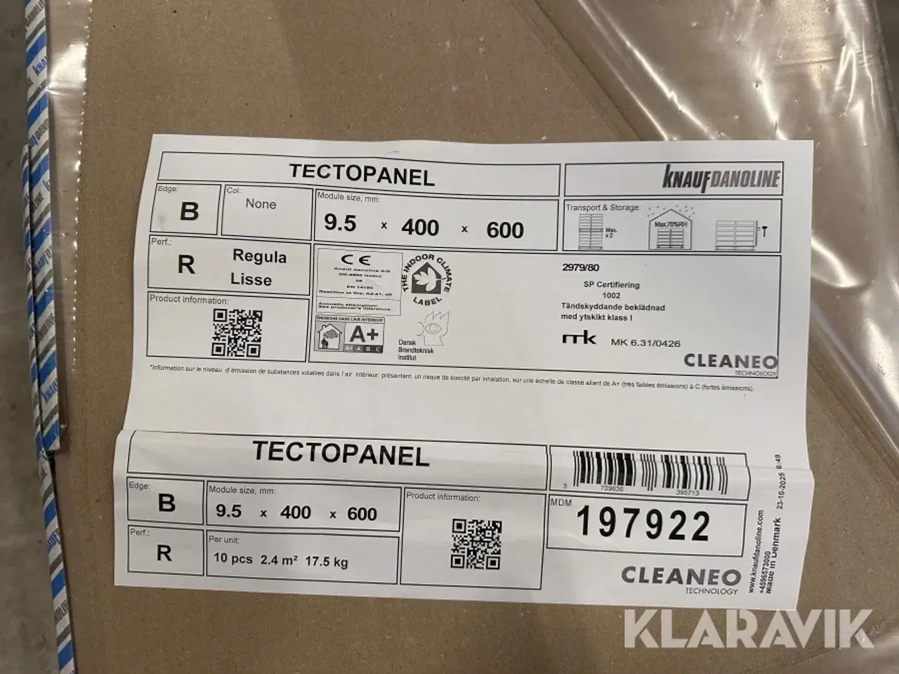 Billede 4 - Akustikpanel Knauf Tectopanel glat ubehandlet 30