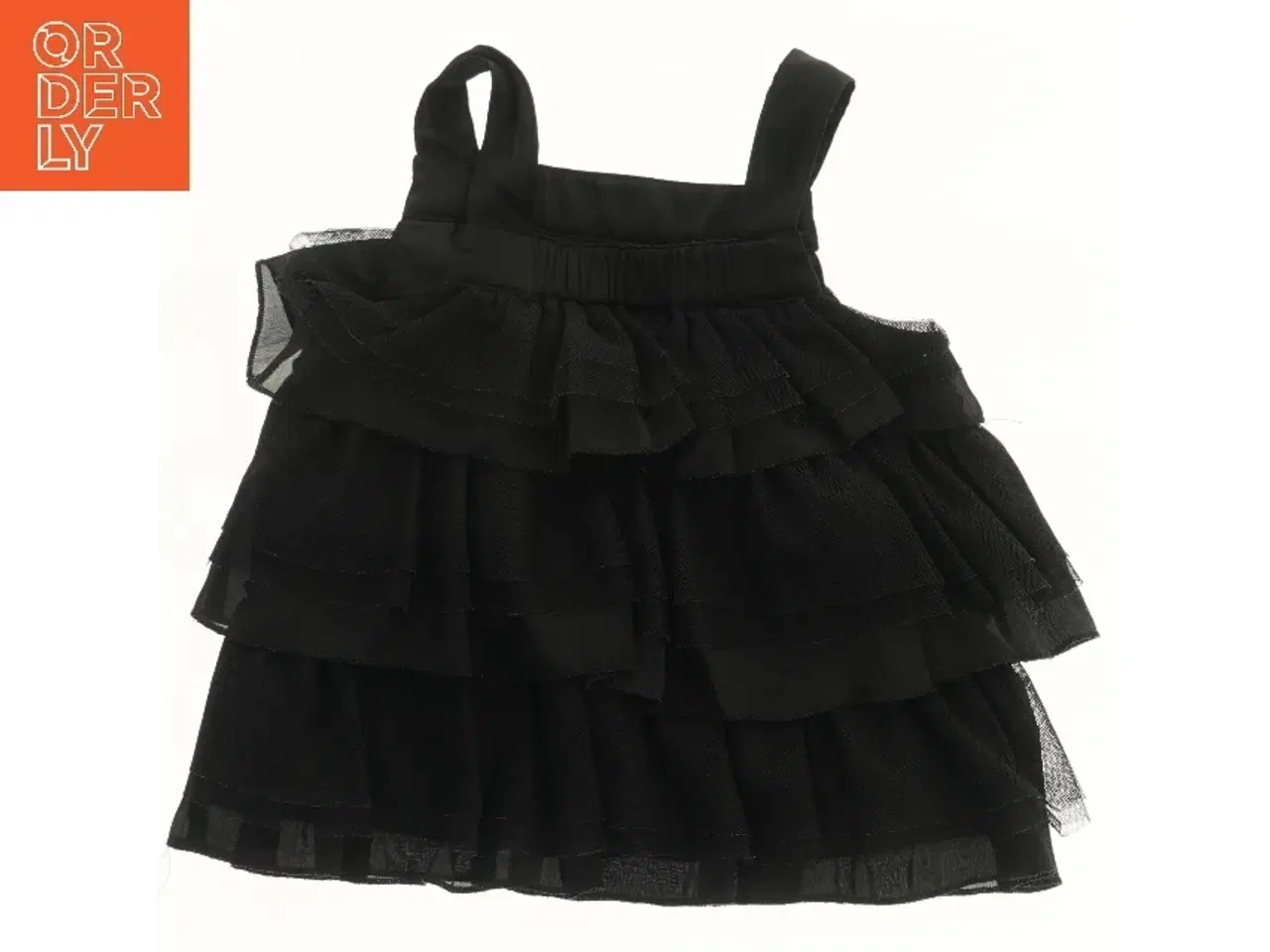 Billede 2 - Sort Kjole med Flæser fra H&M (str. 104)