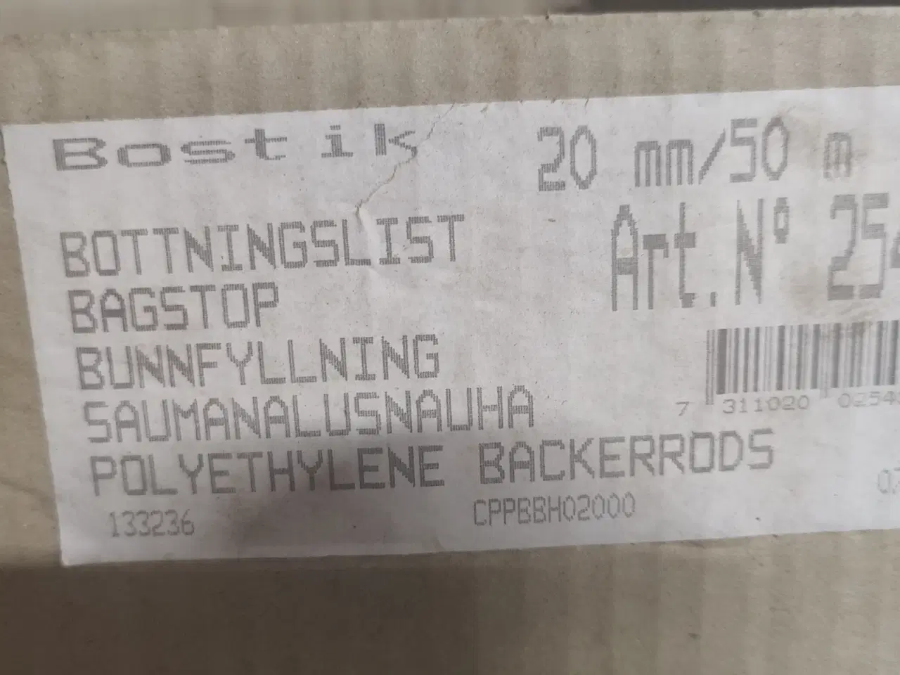 Billede 1 - Bagstop 20mm, lidt støvet men nyt