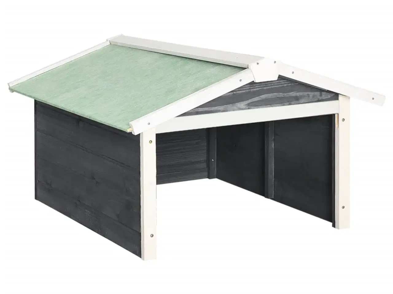 Billede 2 - Hus til robotplæneklipper 72x87x50 cm fyrretræ grå