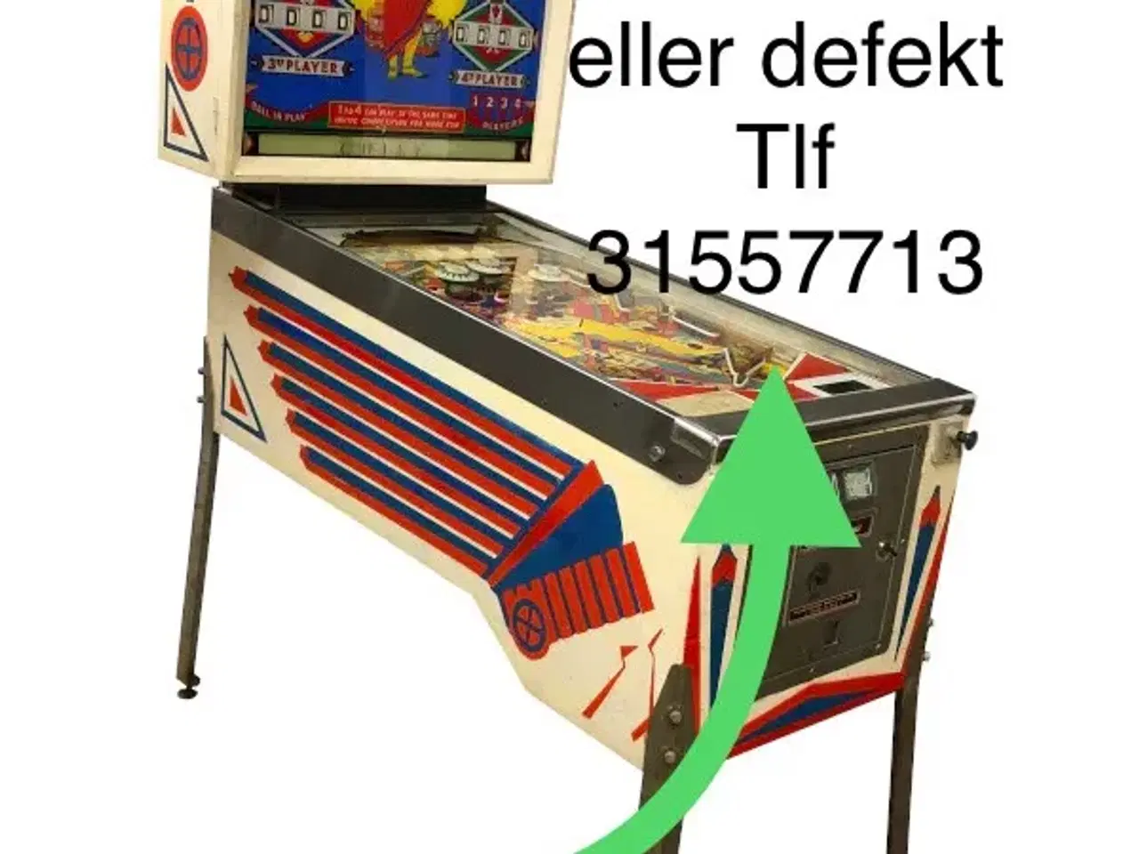 Billede 1 - Flippermaskine kabinet 