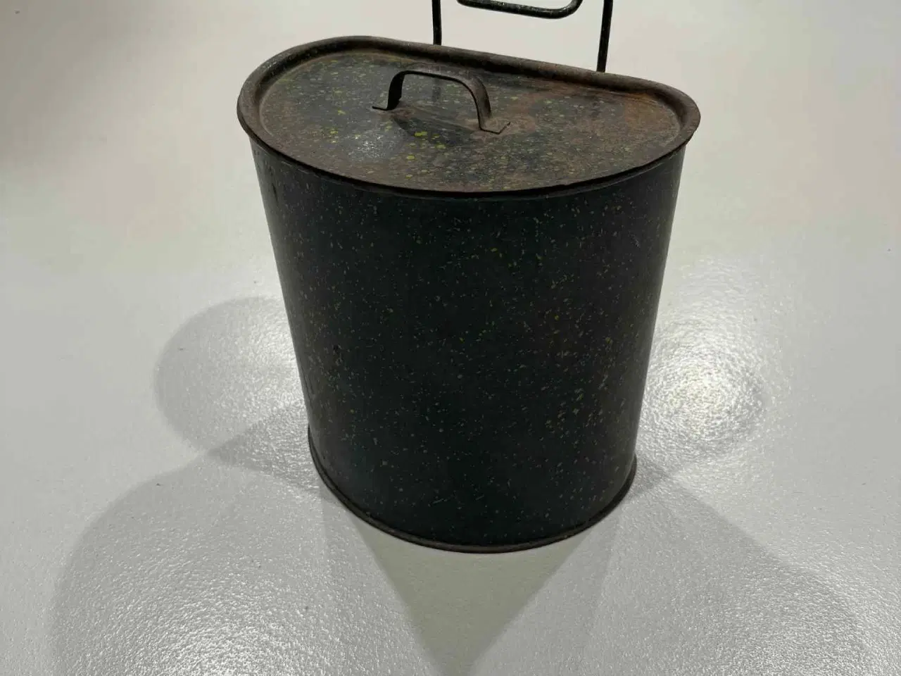 Billede 2 - Gammel reto spand med låg til