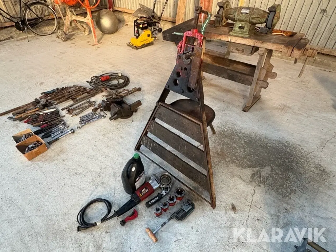 Billede 1 - Gevindskæresæt Rigid Med Rørbænk