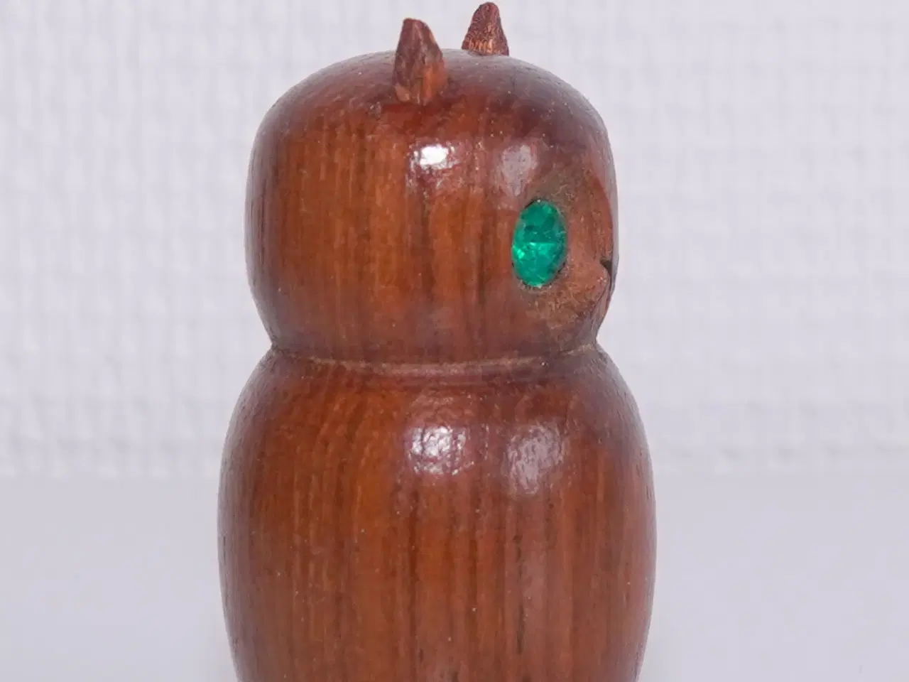 Billede 4 - Vintage ugle i massiv teak træ
