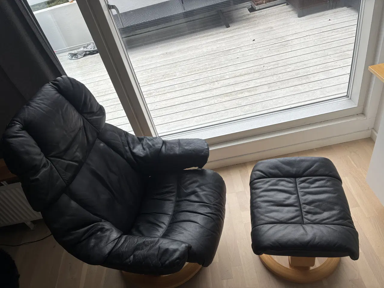 Billede 2 - Stressless læder lænestol