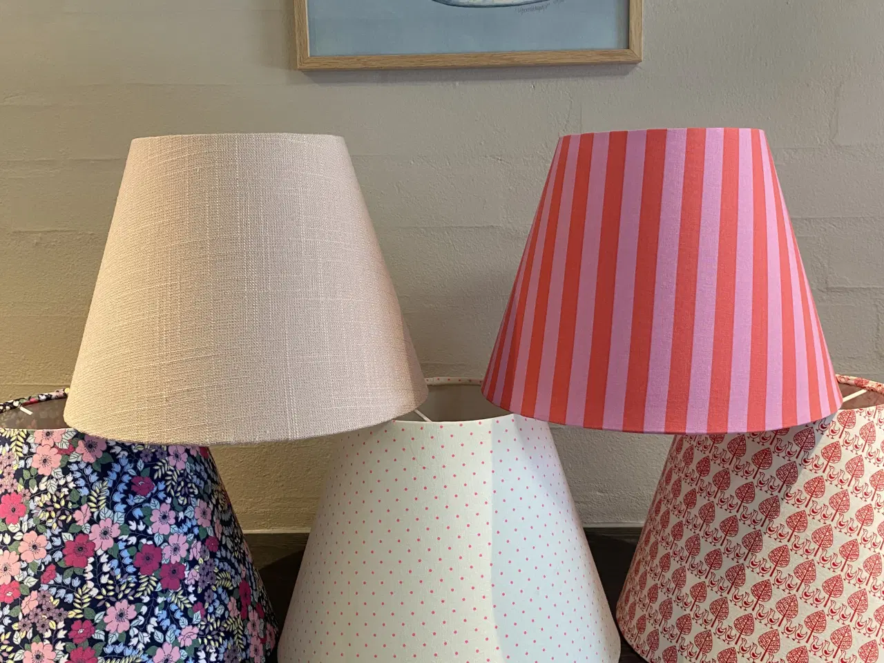 Billede 1 - Unikke nye håndlavede lampeskærme