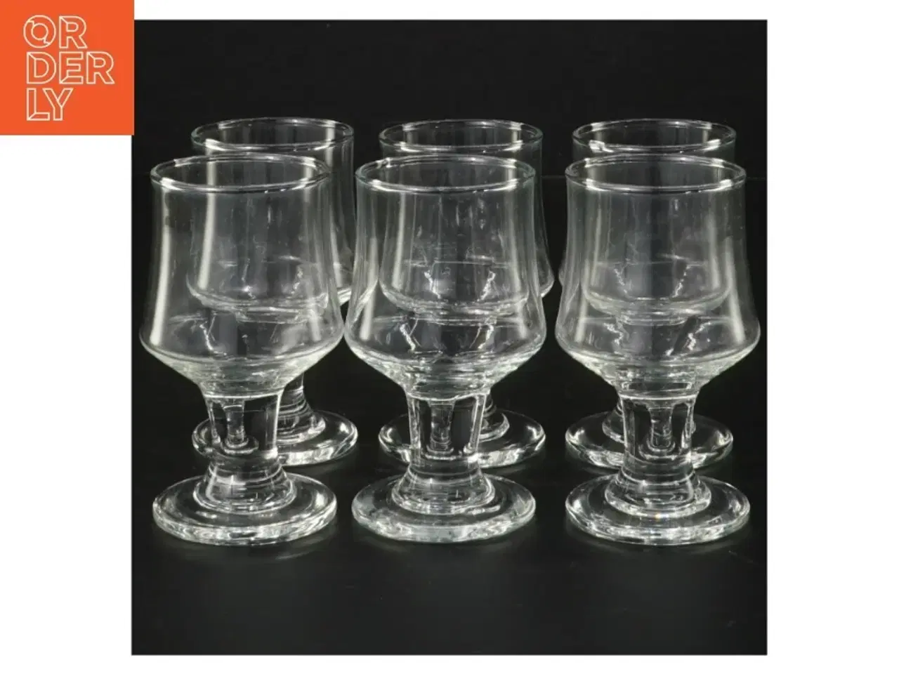 Billede 3 - Sæt med seks klare glas (str. H. 9 cm, ø 4,5 cm)
