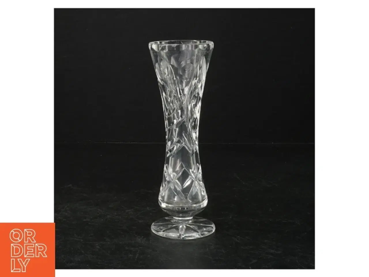 Billede 1 - Krystalglas vase (str. 16 cm)