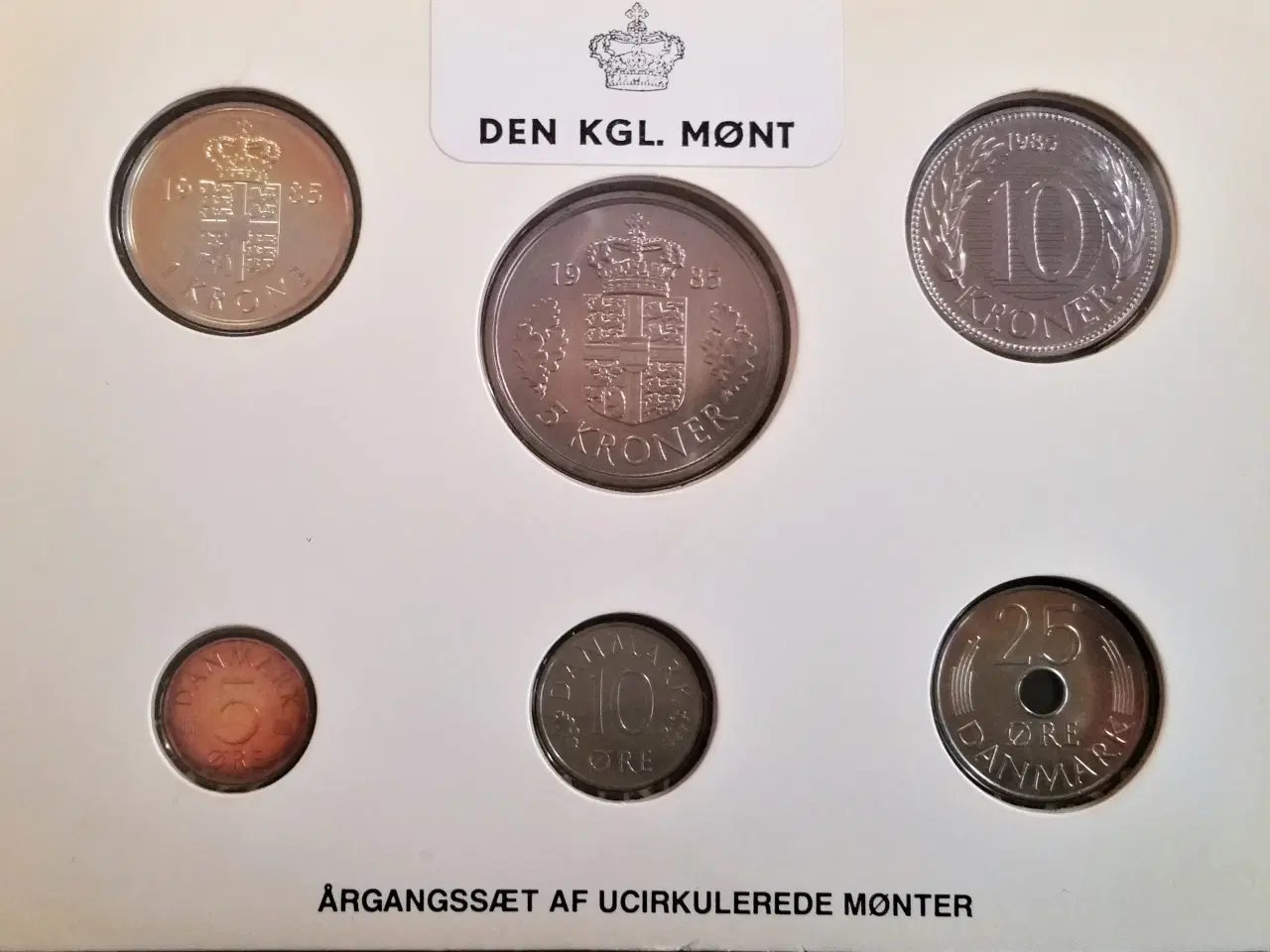 Billede 2 - DET KGL MØNTSÆT 1985 Margrethe II TOP Stand! 