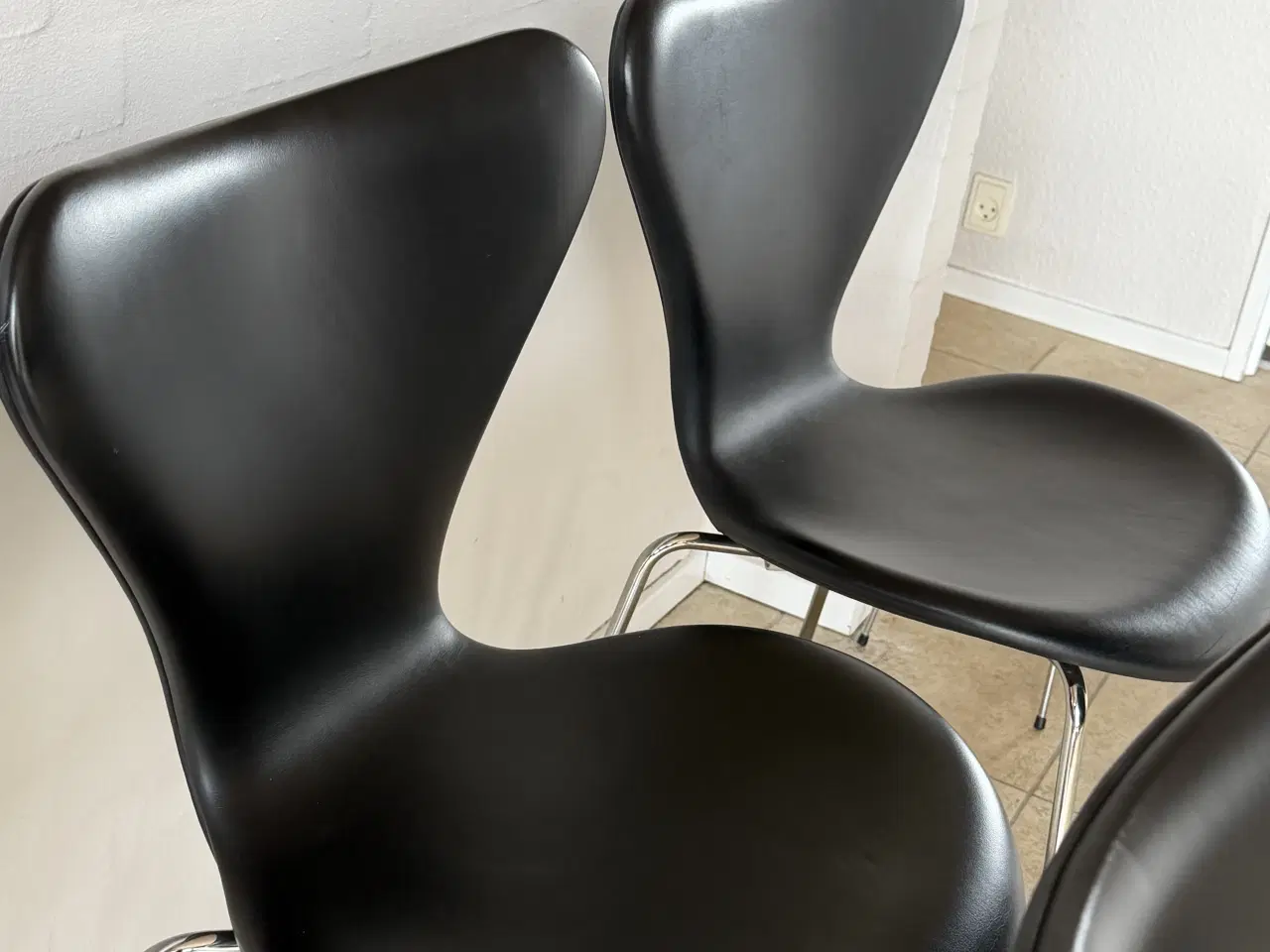 Billede 3 - 7’er stole - sort læder
