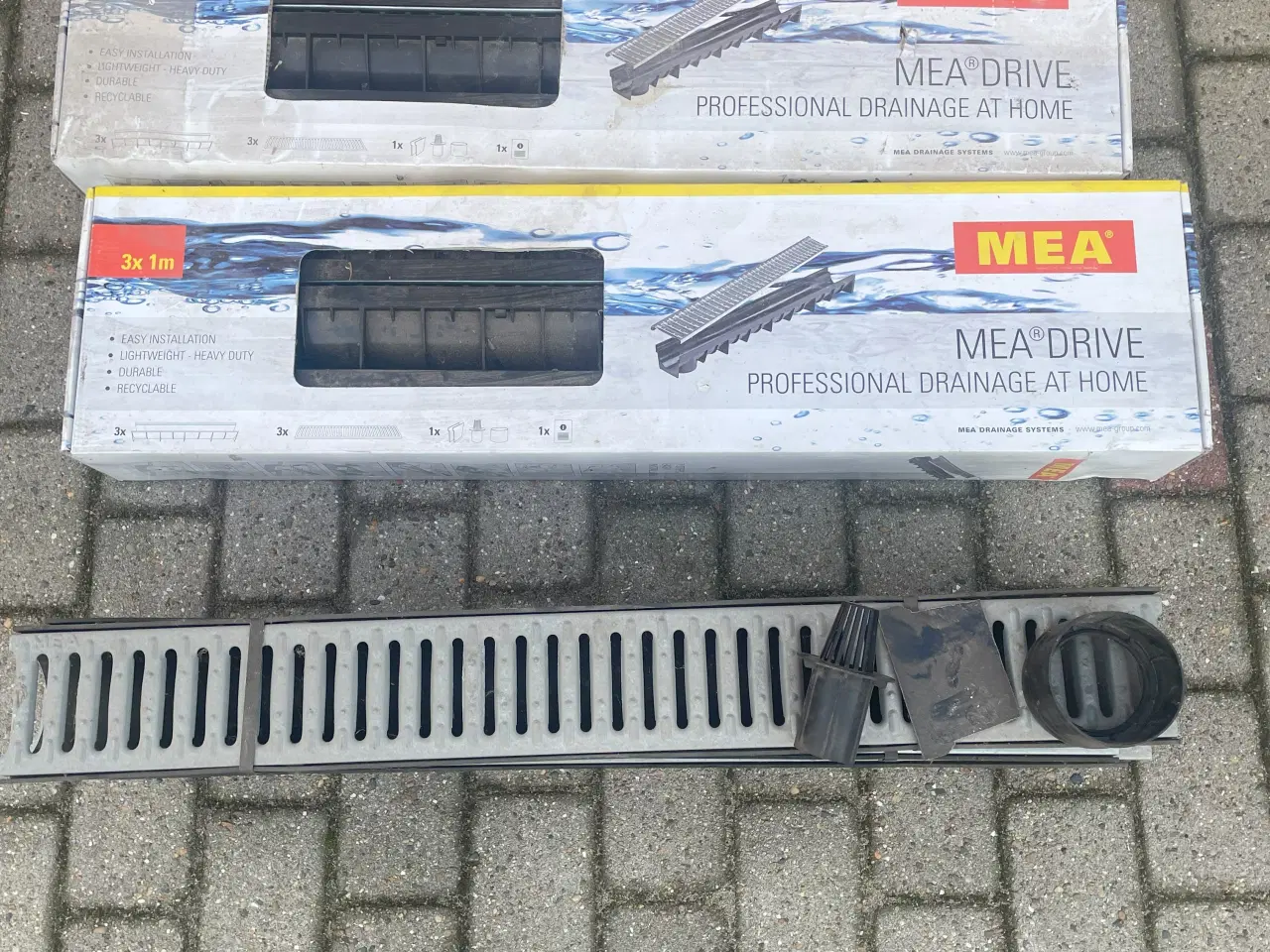 Billede 3 - MEA Drive afvandingsdræn med metalrist 9 meter 