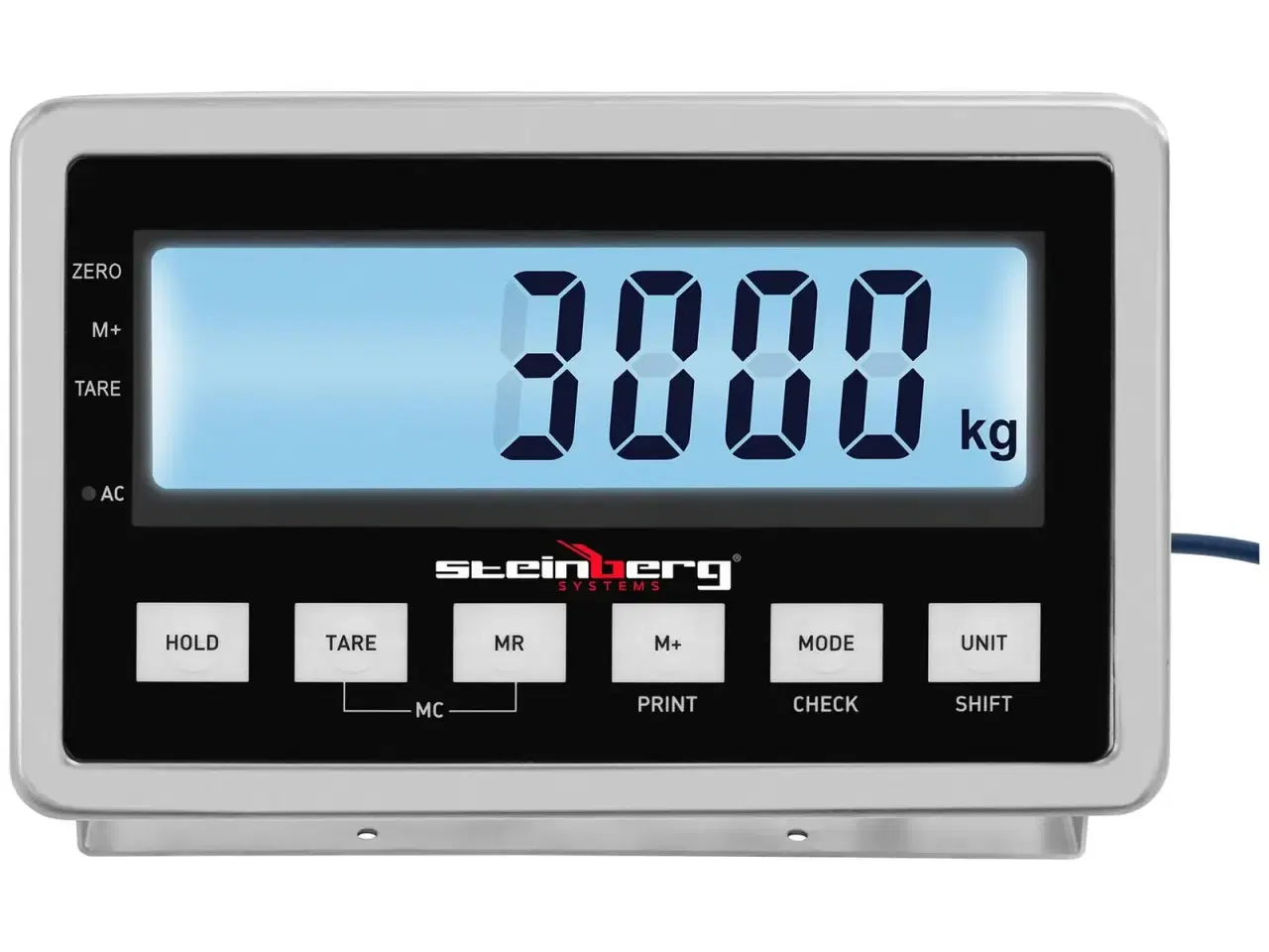 Billede 2 - Gulvvægt – 3000 kg / 1 kg – eksternt LCD-display