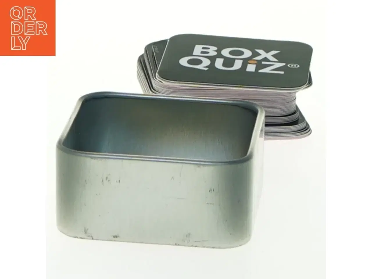 Billede 3 - Quizspil om desserter, lille metalæske (str. 6x6x3 cm)