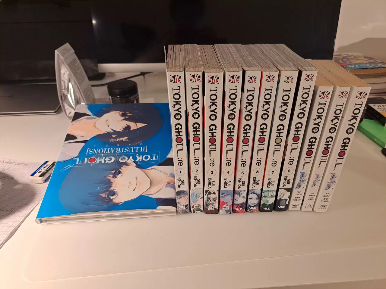 Billede 1 - Tokyo Ghoul Re 1-8 + 3 noveller + illustrations