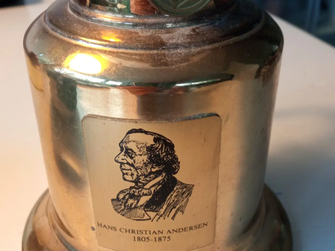 Billede 3 - Vintage petroleumslampe med H.C.Andersen motiv