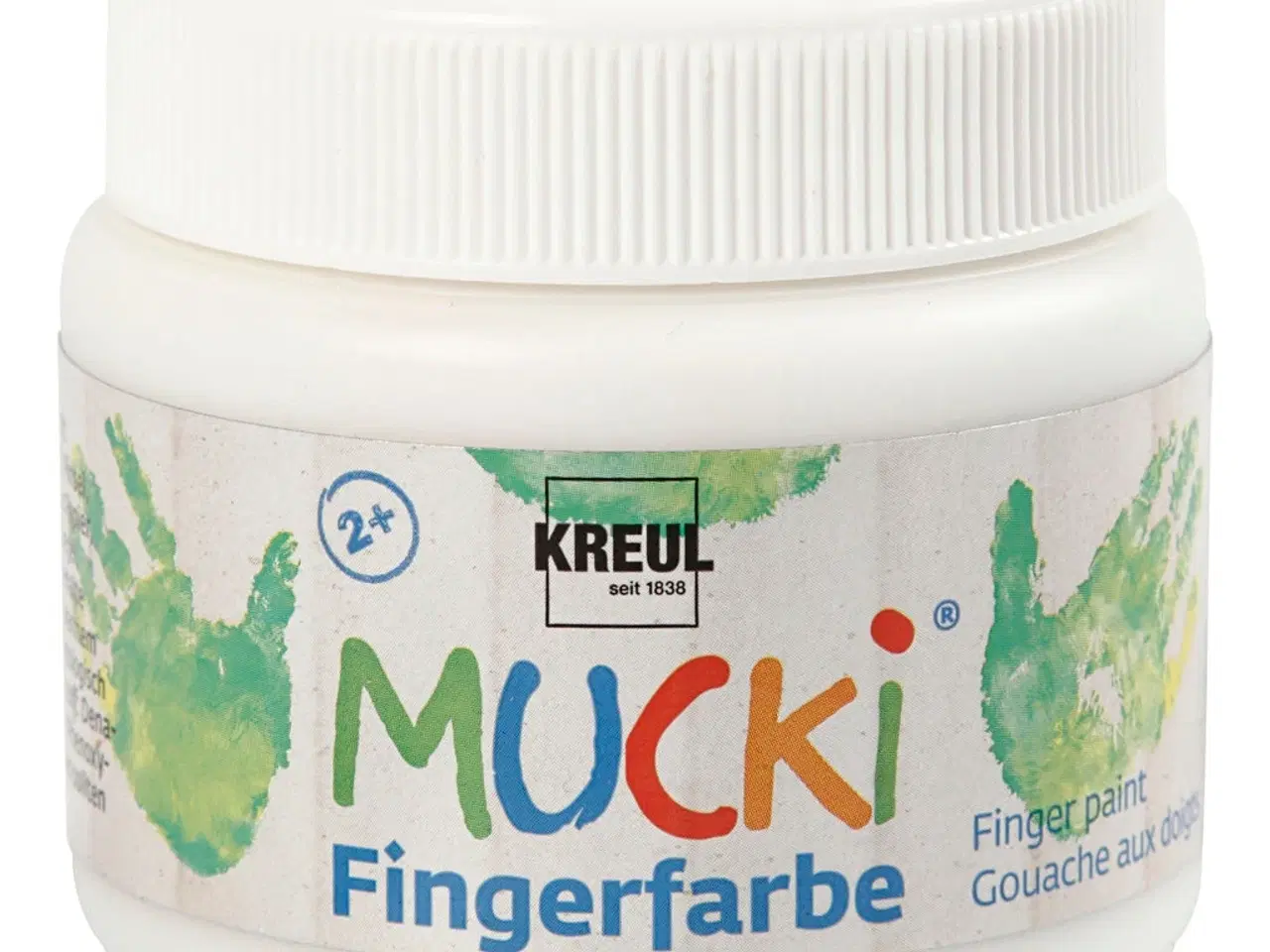 Billede 1 - Mucki Fingermaling, hvid, 150ml/ 1 ds.
