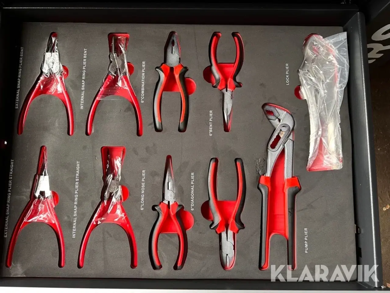 Billede 5 - Værktøjsvogn Bearsafe med 6 skuffer og 245 dele