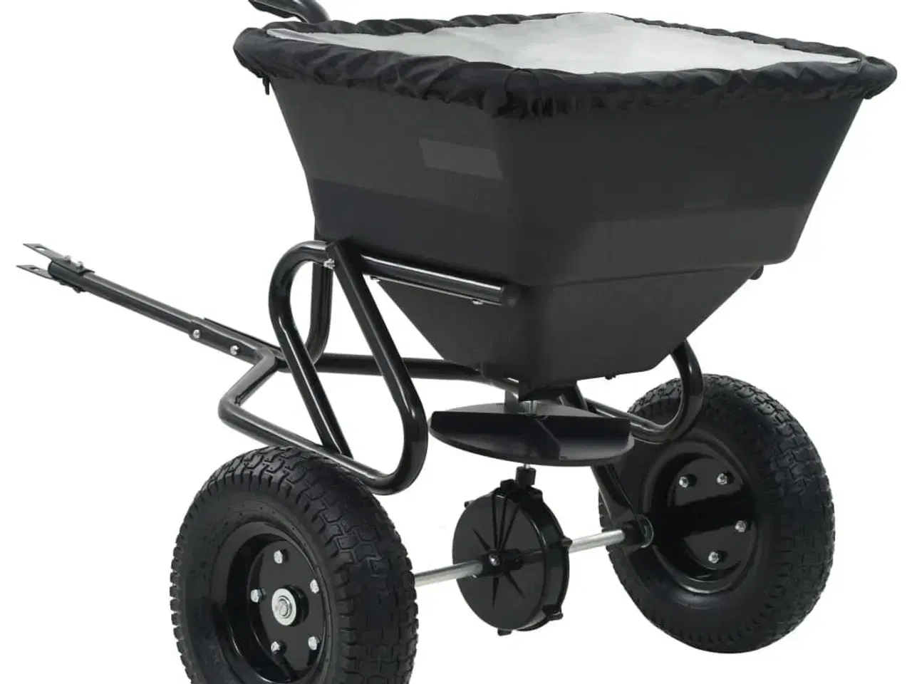 Billede 1 - Saltspreder strøtrækvogn PVC og stål 125 x 74 x 79 cm 45 l