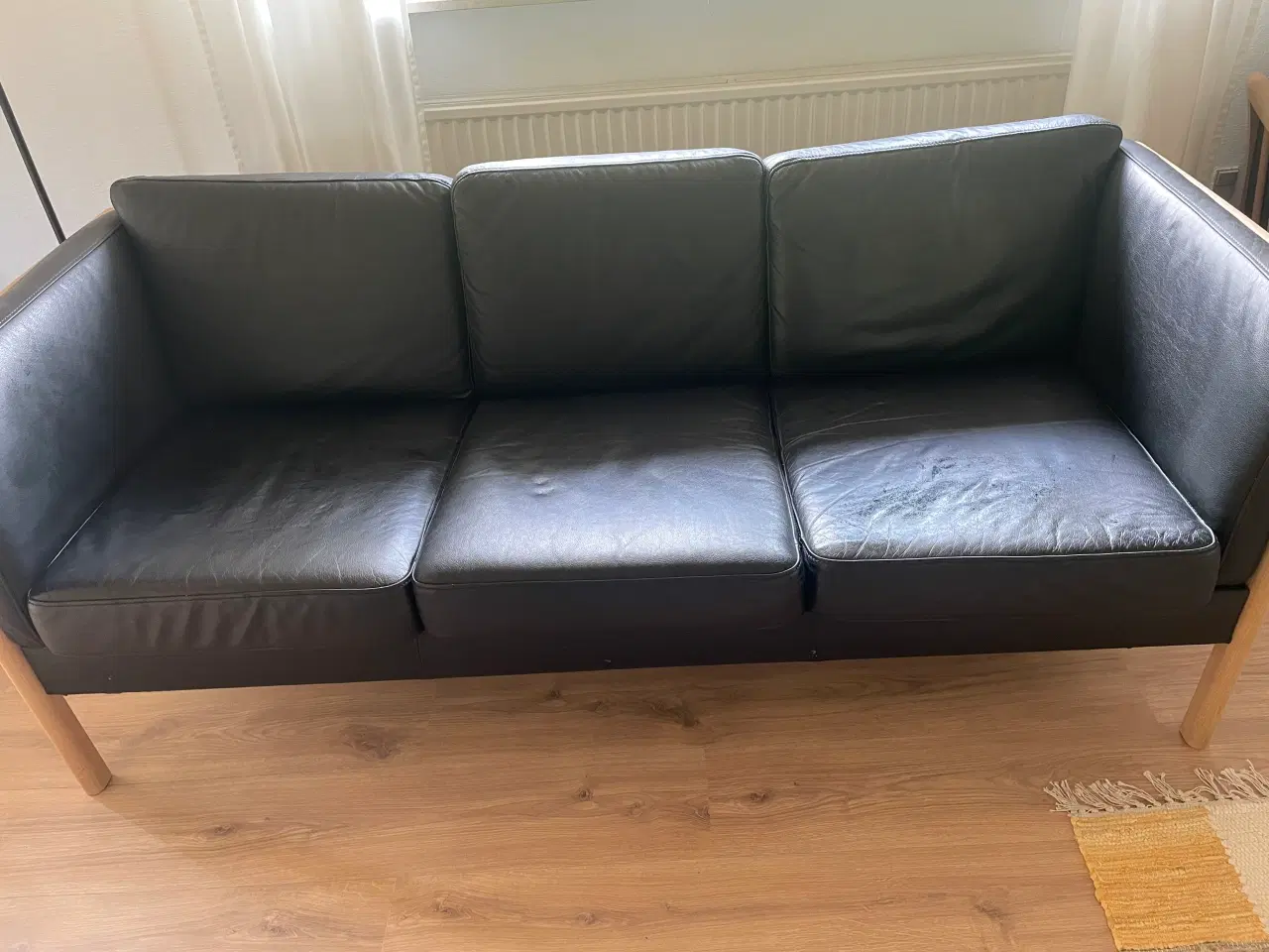 Billede 3 - 3 og 2 Pers. London sofaer i sort læder 
