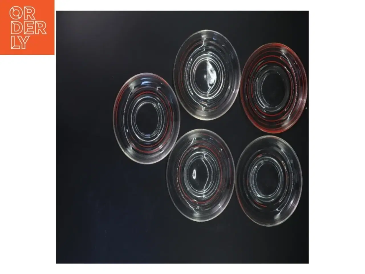 Billede 3 - Sæt med klare Broksø glasasietter (str. 15 cm)