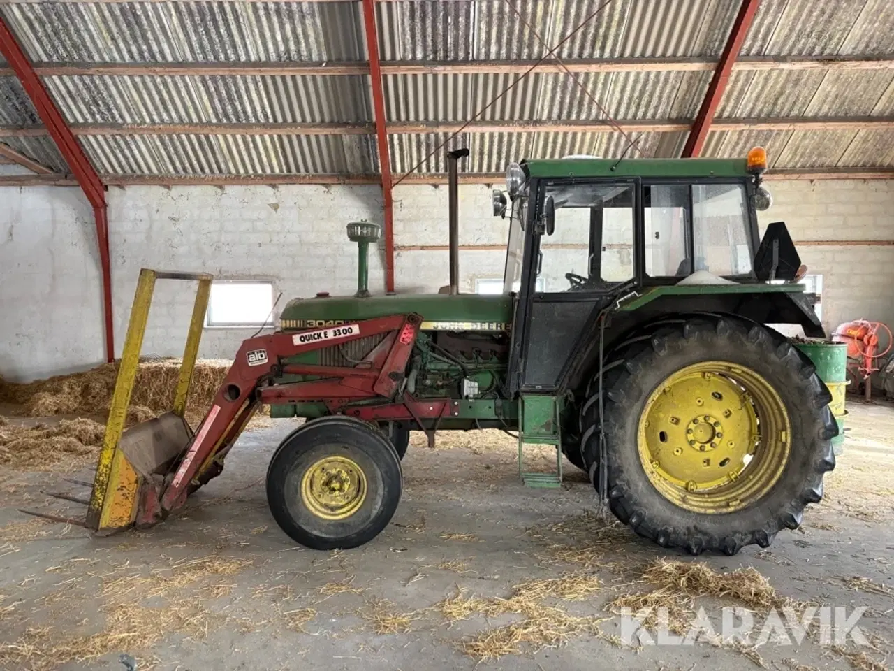 Billede 2 - Veterantraktor John Deere 3040 + vogn