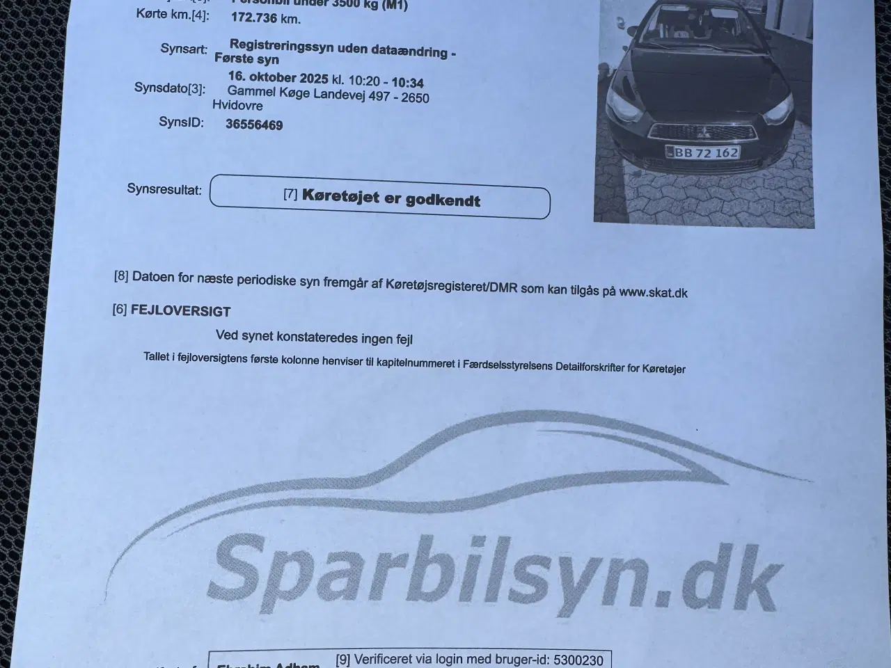 Billede 12 - Mitsubishi colt 1,3 2010 Nysynet 