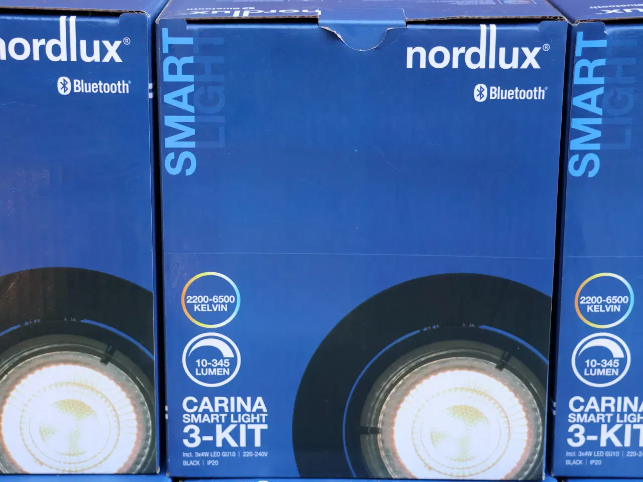 Billede 2 - 8 Pk Nordlux carina smart light 3-kit inkl led pæ