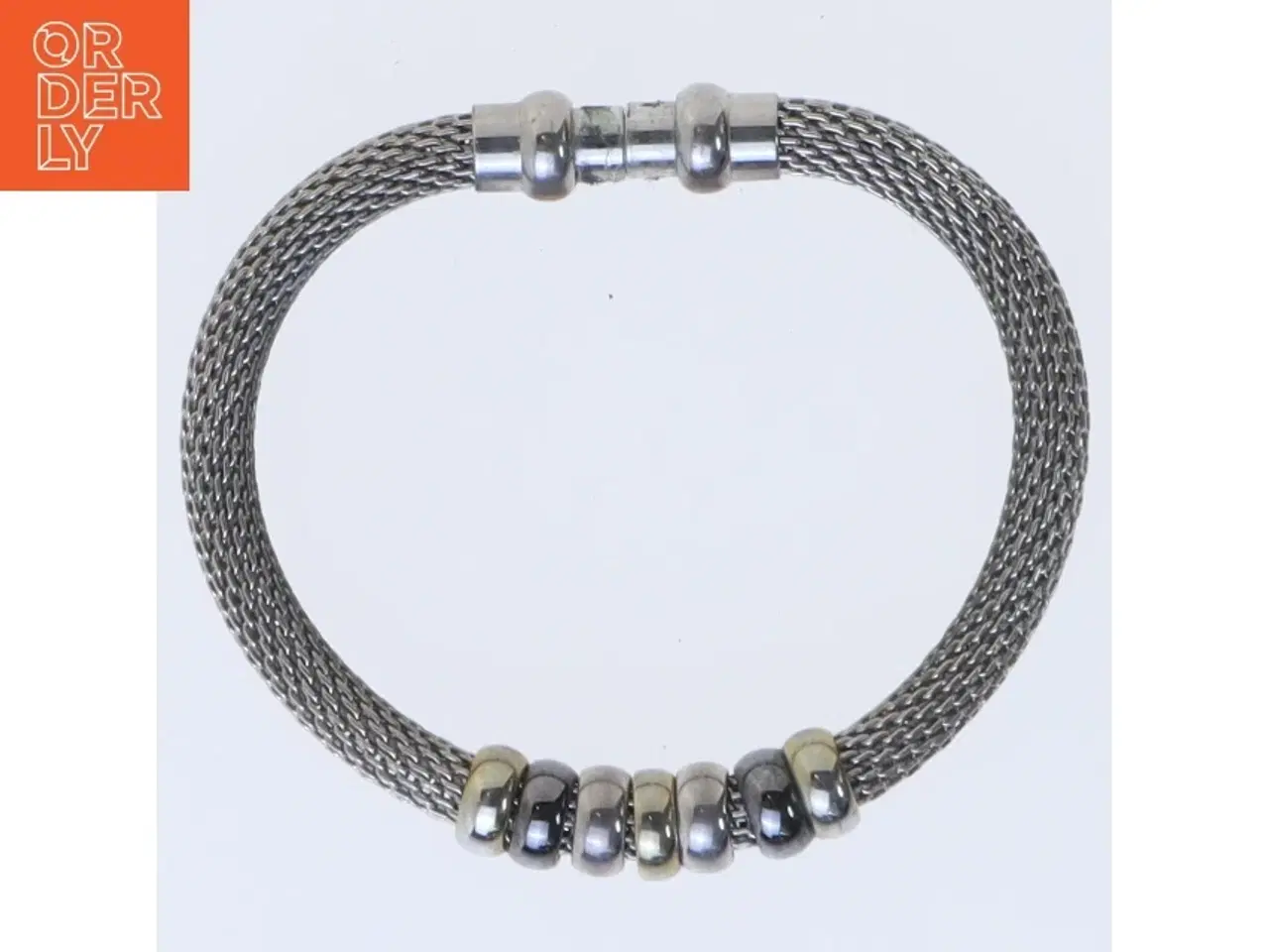 Billede 1 - Armbånd med metalperler (str. 20,5 cm)