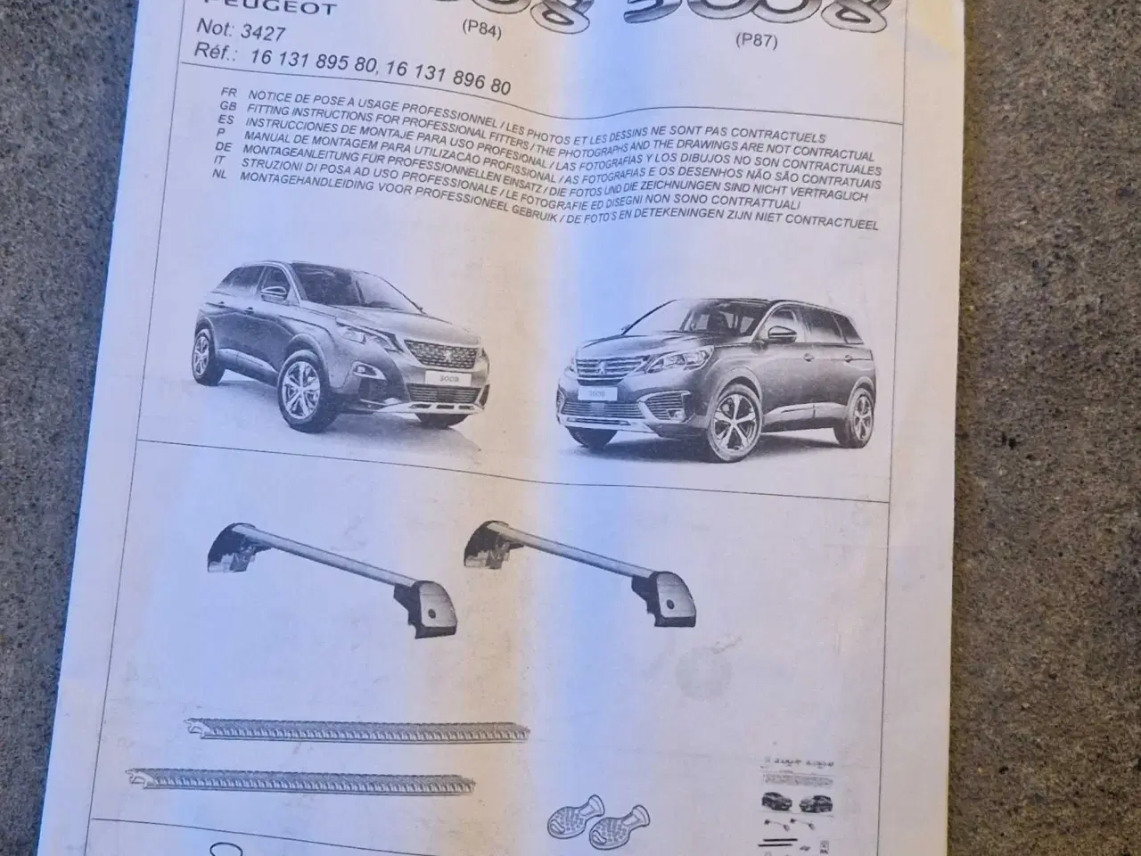 Billede 5 - Tagbøjler Peugeot 3008 / 5008