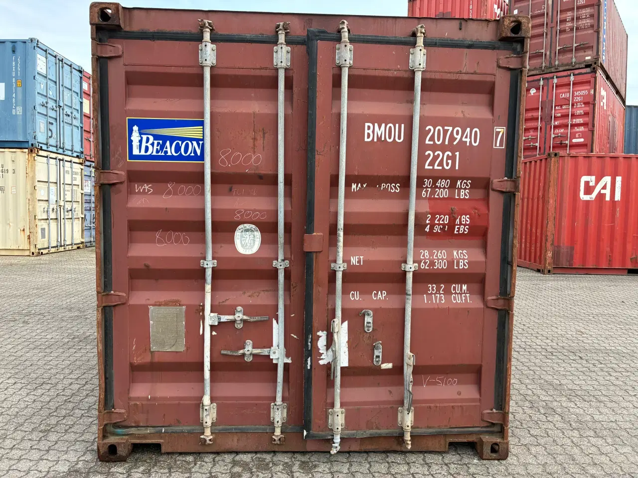 Billede 1 - 20 fods Container- ID: BMOU 207940-7