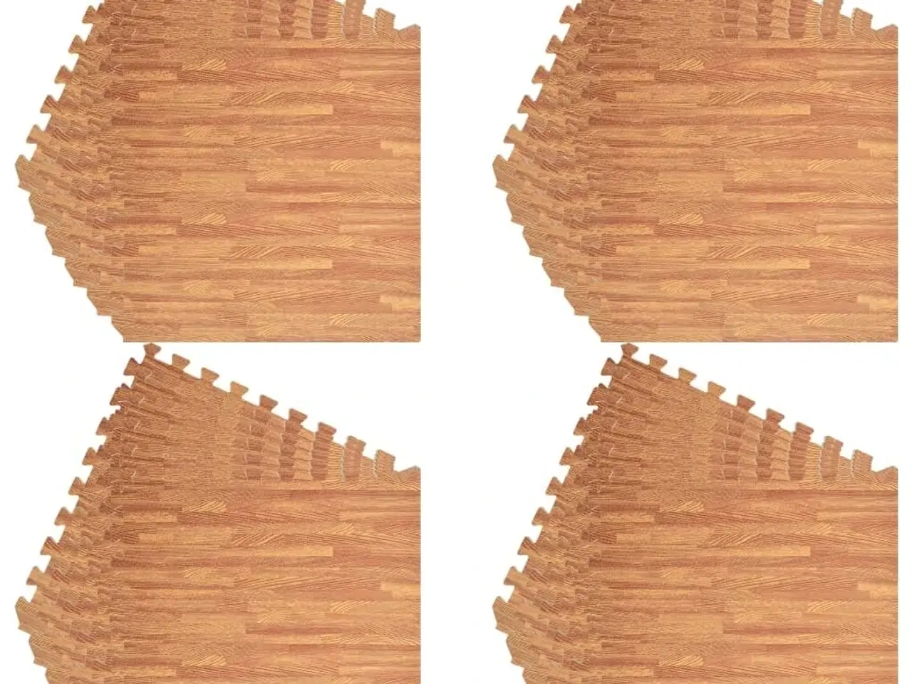 Billede 4 - Gulvmåtter 24 stk. 8,64 ㎡ EVA-skum træmønster