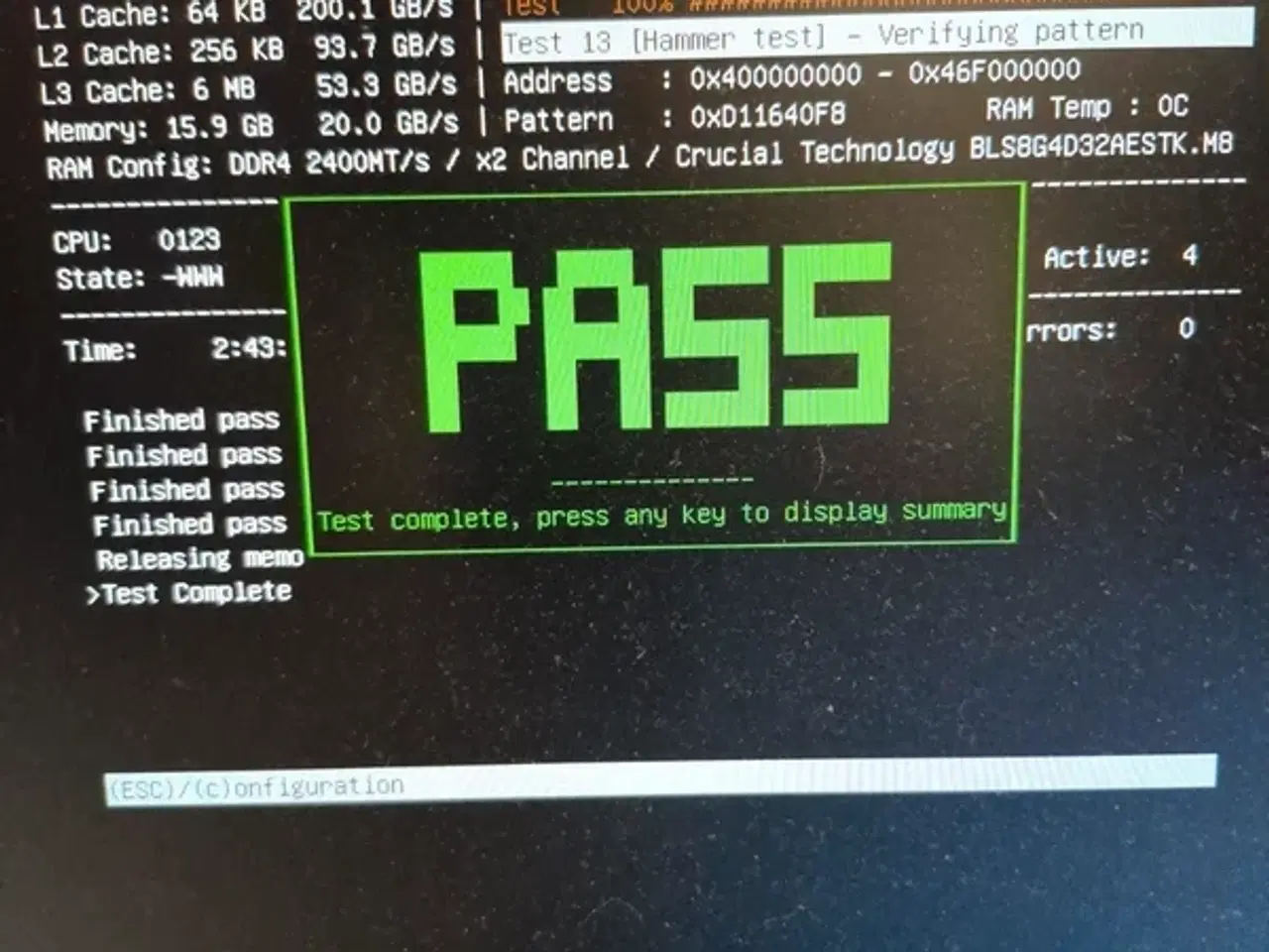 Billede 4 - DDR4 16GB Kit (2x8) Crucial Ballistix Sport LT