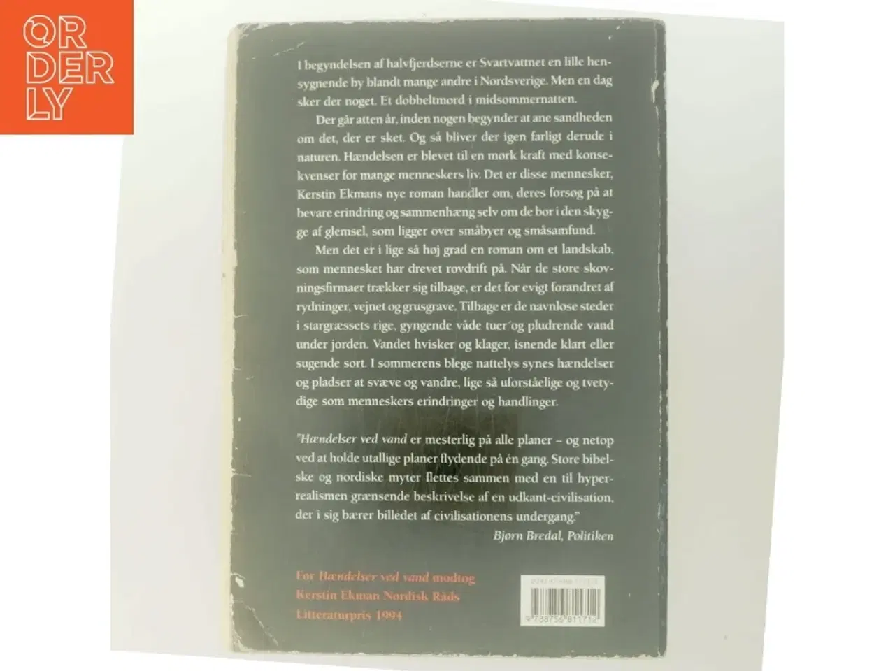 Billede 3 - Hændelser ved vand : roman af Kerstin Ekman (Bog)