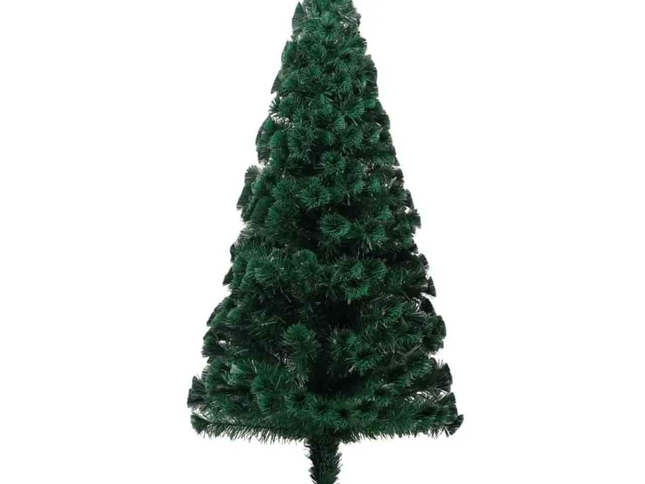Billede 4 - Kunstigt juletræ med juletræsfod 180 cm fiberoptik grøn