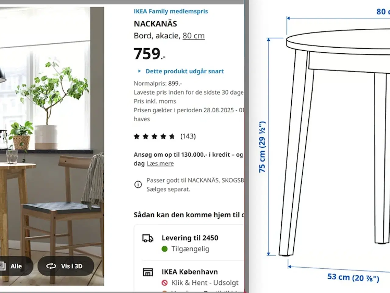 Billede 3 - Dining Table and Chairs