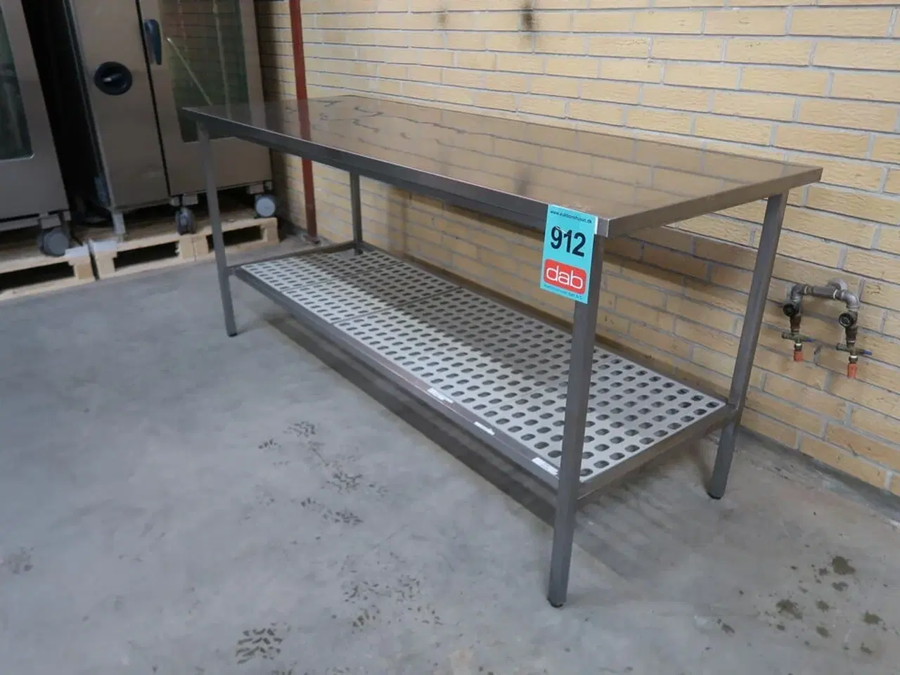 Billede 2 - Rustfri stålbord med underhylde