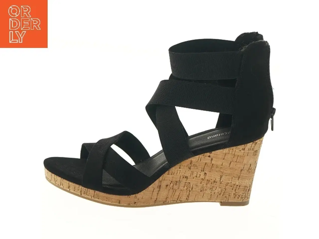 Billede 1 - Sort kilehæl sandal str. 41 fra Graceland (str. 41 )