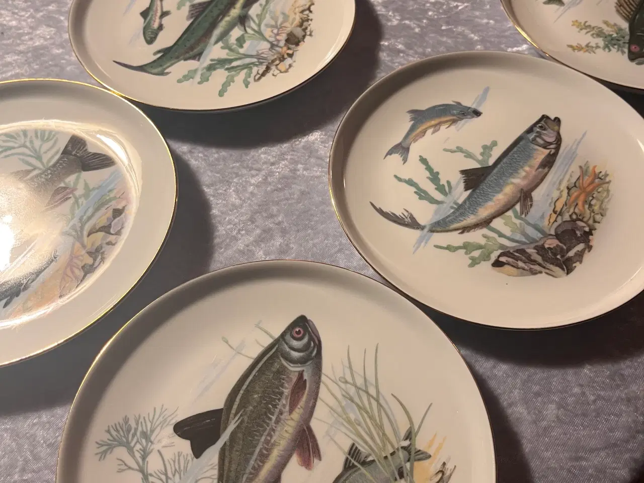 Billede 3 - 10 stk. fiske/sildetallerkner